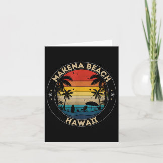 Makena Beach Souvenir - Hawaii Reminder  Card