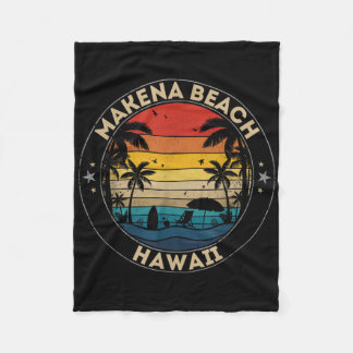 Makena Beach Souvenir - Hawaii Reminder  Fleece Blanket