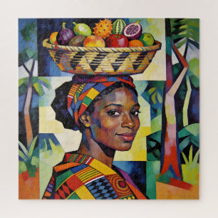 “Makena” - Geometry of Beauty - Black History Jigsaw Puzzle