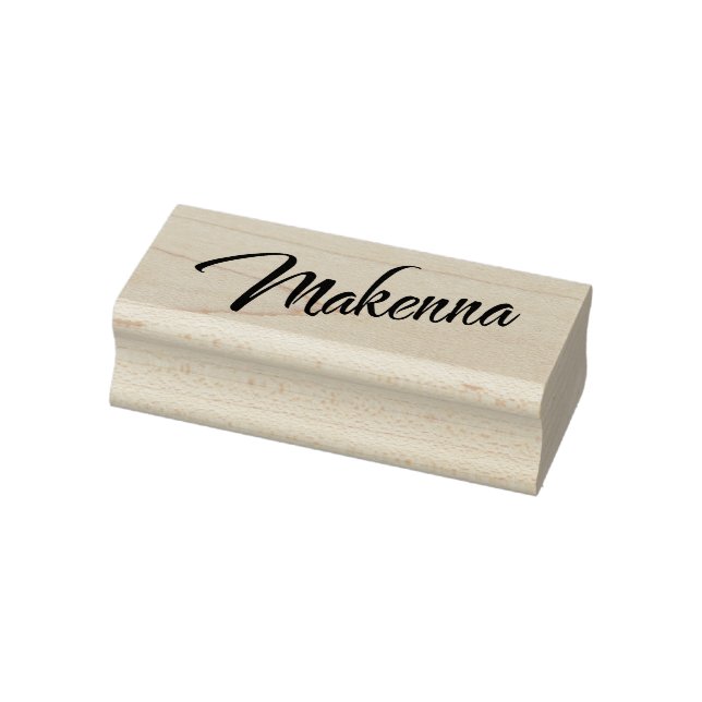Makenna name cursive decorative script font rubber stamp (Stamp)