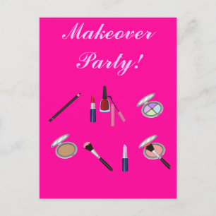 Makeover Party Invitation Card
