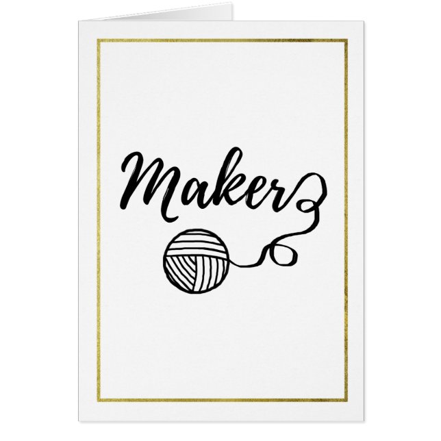 Maker Faux Gold Border Crafts (Front)