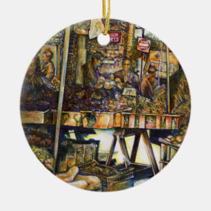 Makes Creativity Glimmer All the Brighter Ceramic Tree Decoration