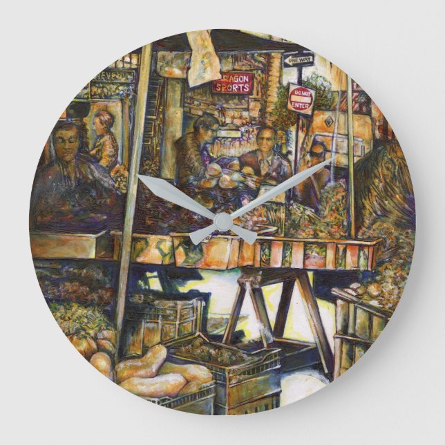 Makes Creativity Glimmer All the Brighter Large Clock (Front)