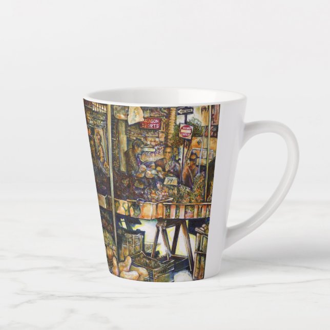 Makes Creativity Glimmer All the Brighter Latte Mug (Right)