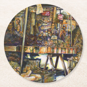 Makes Creativity Glimmer All the Brighter Round Paper Coaster