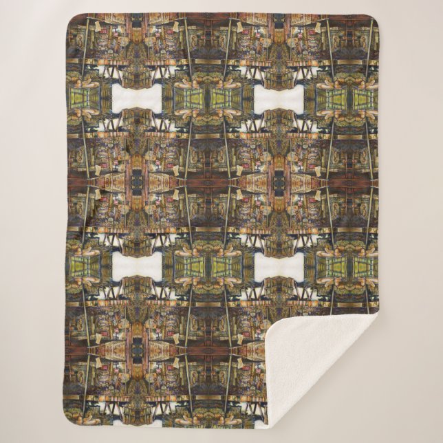 Makes Creativity Glimmer All the Brighter Sherpa Blanket (Front)