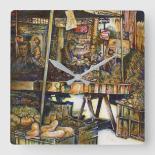 Makes Creativity Glimmer All the Brighter Square Wall Clock