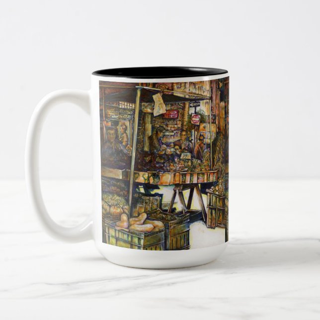 Makes Creativity Glimmer All the Brighter Two-Tone Coffee Mug (Left)