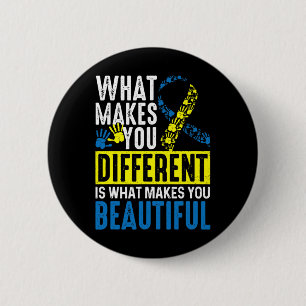 Makes You Different Is What Makes You Beautiful 6 Cm Round Badge