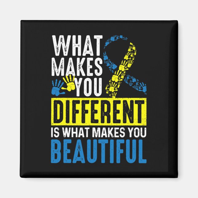 Makes You Different Is What Makes You Beautiful  Magnet (Front)