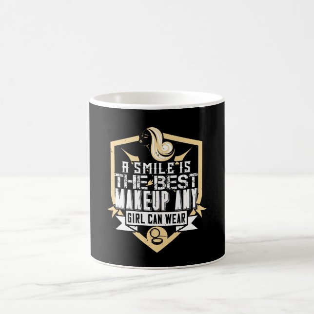 Makeup - A Smile Is The Best Make-up Coffee Mug (Center)