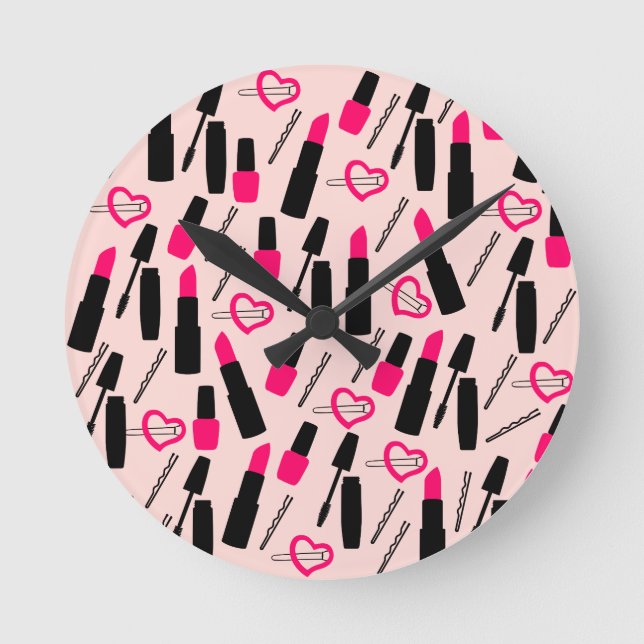 Makeup Accessories Wall Clock (Front)
