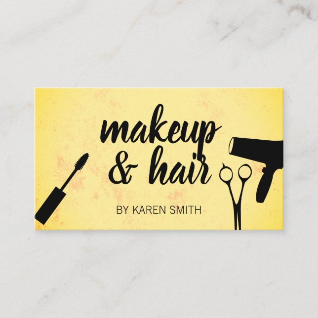 Makeup and Hair Appointment Card (Front)