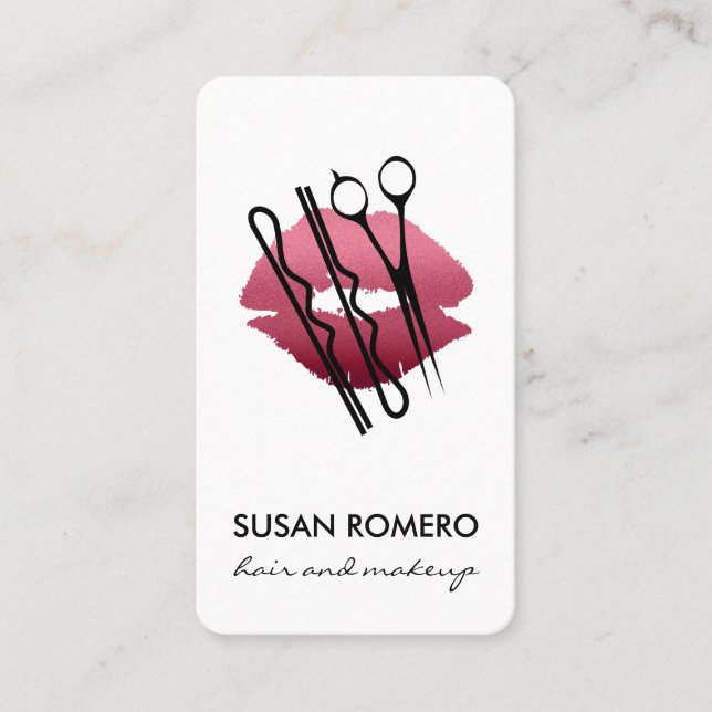 Makeup and Hair Appointment Card (Front)