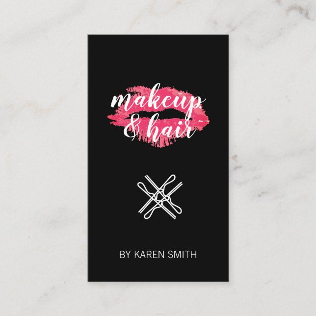 Makeup and Hair Business Card (Front)