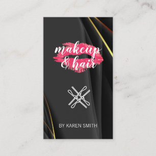 Makeup and Hair   Lipsticks Kiss Business Card