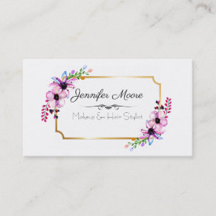Makeup and Hair Stylist Business Card