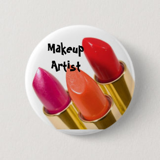 Makeup Artist 6 Cm Round Badge