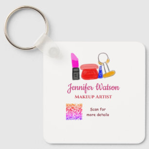 Makeup artist add name website email phone no addr key ring