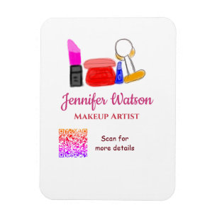Makeup artist add name website email phone no addr magnet