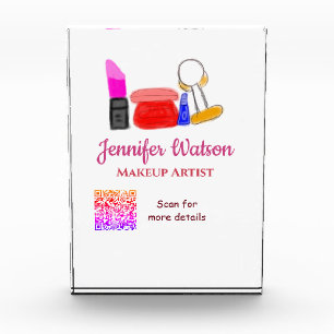 Makeup artist add name website email phone no addr photo block