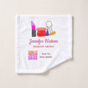 Makeup artist add name website email phone no addr wash cloth