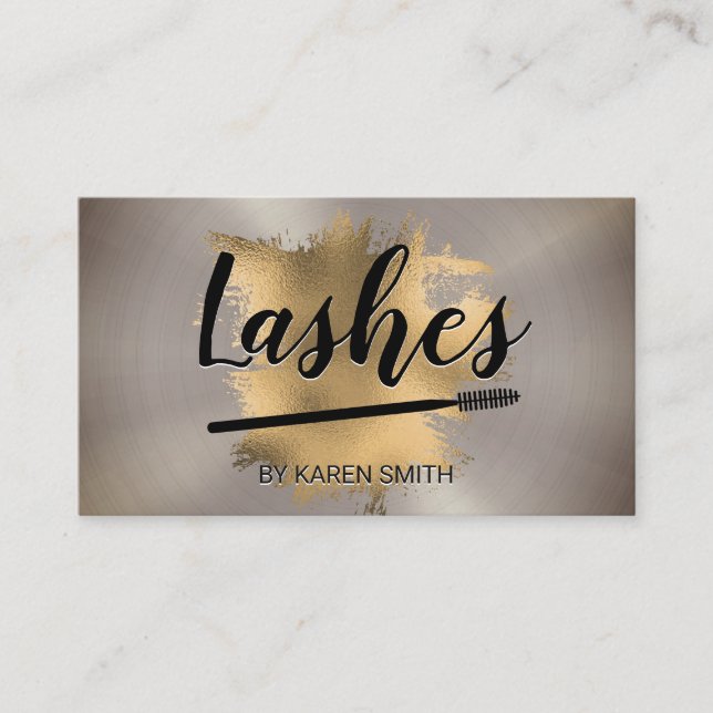 Makeup Artist Appointment Card | Metallic (Front)