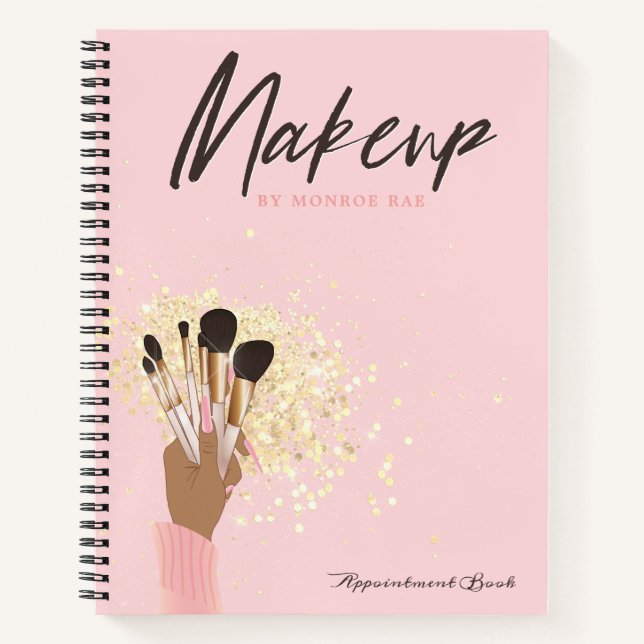 Makeup artist appointment log or business notebook (Front)