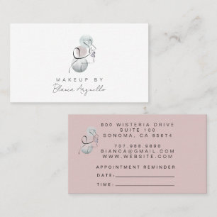 Makeup Artist Appointment Reminder & Business Card
