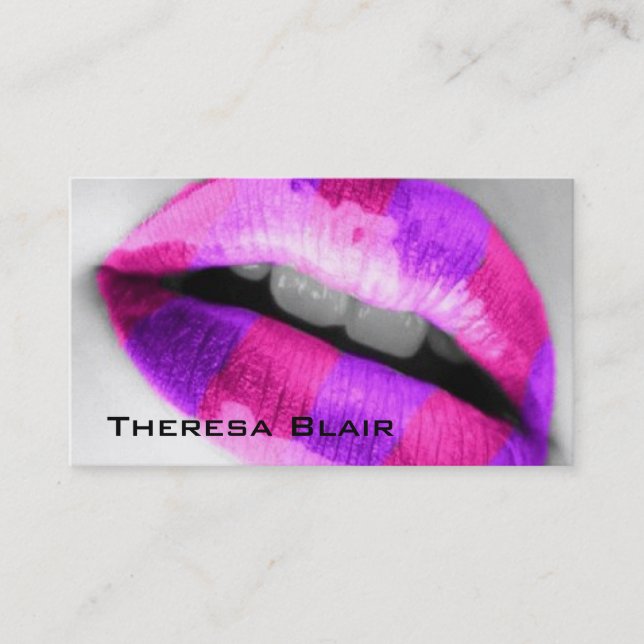 Makeup Artist Beauty Business Card (Front)