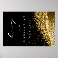 Makeup Artist Beauty Lashes Golden Confetti Black