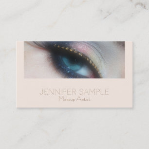 Makeup Artist Beauty Salon Elegant Luxury Silk Business Card