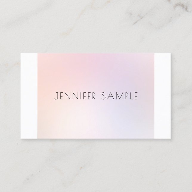Makeup Artist Beauty Salon Elegant Professional Business Card (Front)