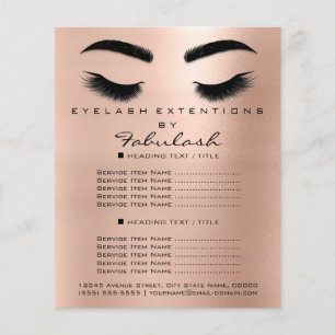 Makeup Artist Beauty Salon Gold Glitter Flyer SPA