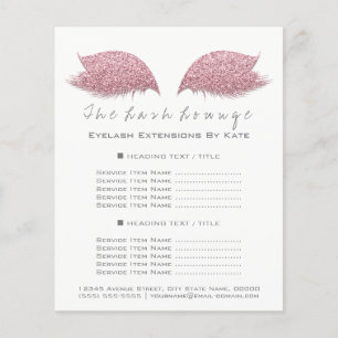 Makeup Artist Beauty Salon Grey White Flyer Pink