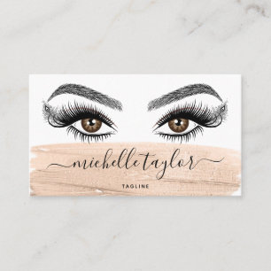 Makeup artist Beauty Salon Lash Extension Blush  Business Card