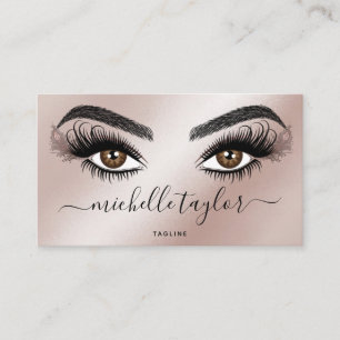 Makeup artist Beauty Salon Lash Extension Feather  Business Card