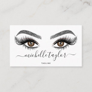 Makeup artist Beauty Salon Lash Extension Feather  Business Card