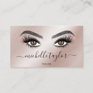 Makeup artist Beauty Salon Lash Extension Feather  Business Card