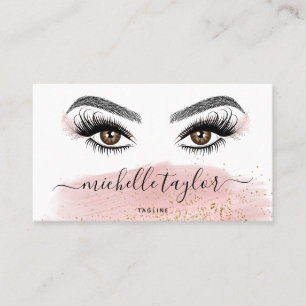 Makeup artist Beauty Salon Lash Extension Feather  Business Card