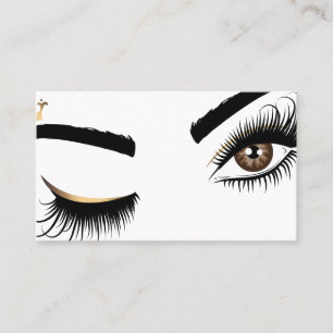 Makeup artist Beauty Salon Lash Extension wink eye Business Card