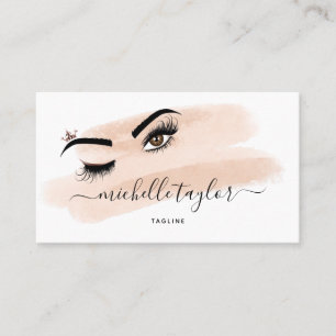 Makeup artist Beauty Salon Lash Extension wink eye Business Card