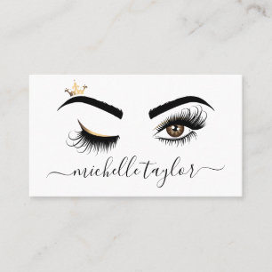 Makeup artist Beauty Salon Lash Extension wink eye Business Card