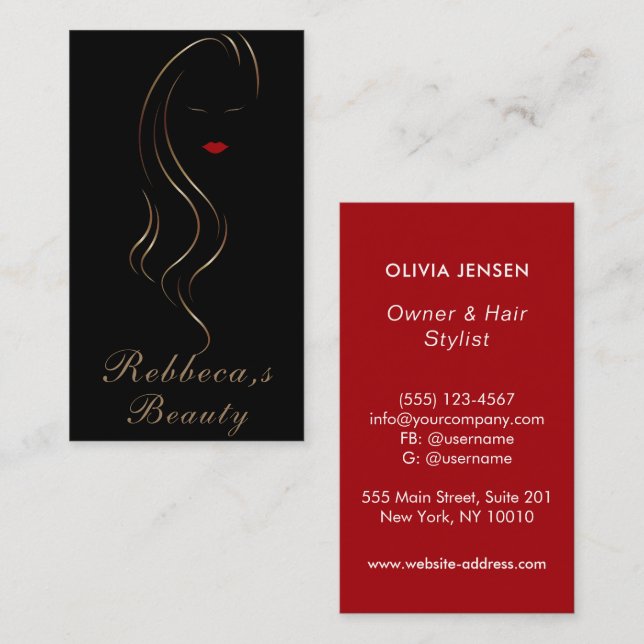 Makeup artist Beauty Salon Lash Extension wink eye Business Card (Front/Back)