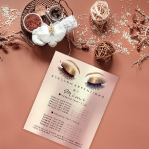 Makeup Artist Beauty Salon Lashes Flyer GlitteRose