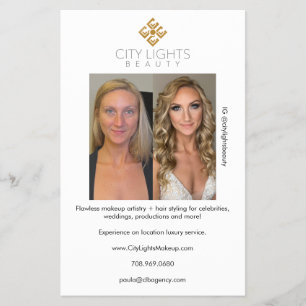 Makeup Artist Before and After Flyer