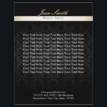 Makeup Artist Black Damask Beauty Salon Brochures<br><div class="desc">Makeup Artist Gold Striped Elegant Black Damask Beauty Salon Brochures.</div>