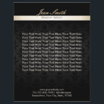 Makeup Artist Black Damask Beauty Salon Brochures<br><div class="desc">Makeup Artist Gold Striped Elegant Black Damask Beauty Salon Brochures.</div>