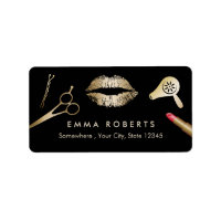 Makeup Artist Black & Gold Beauty Salon Salon
